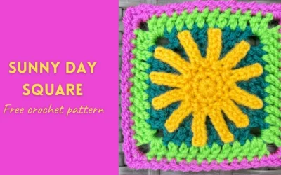 Sunny Day Granny Square – Free Crochet Pattern (UK Terms)