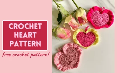 Crochet heart pattern