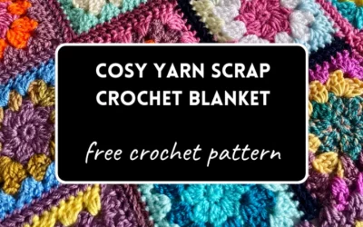 Cosy yarn scrap crochet blanket