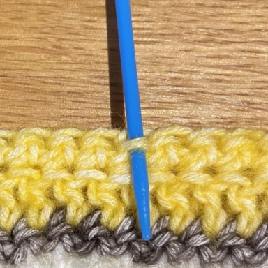 crochet sunflower granny squares fig 1