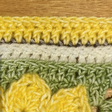 crochet sunflower granny squares fig 2