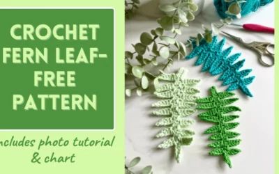 Crochet fern leaf free pattern