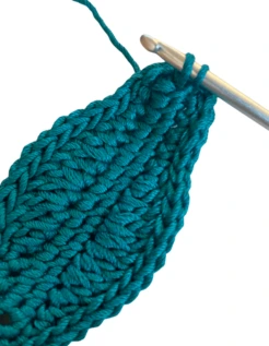 crochet hibiscus leaf 1st ss
